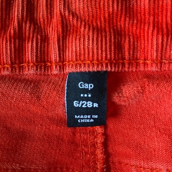 GAP 1969‎ Women's Red Corduroy Pants Size 6/28R - Picture 6 of 10